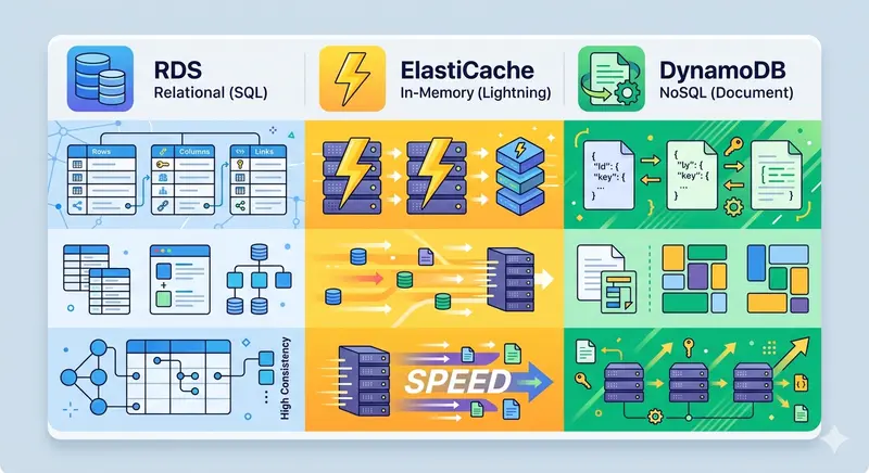[aws] RDS / ElastiCache / DynamoDB：AWS 資料庫選型