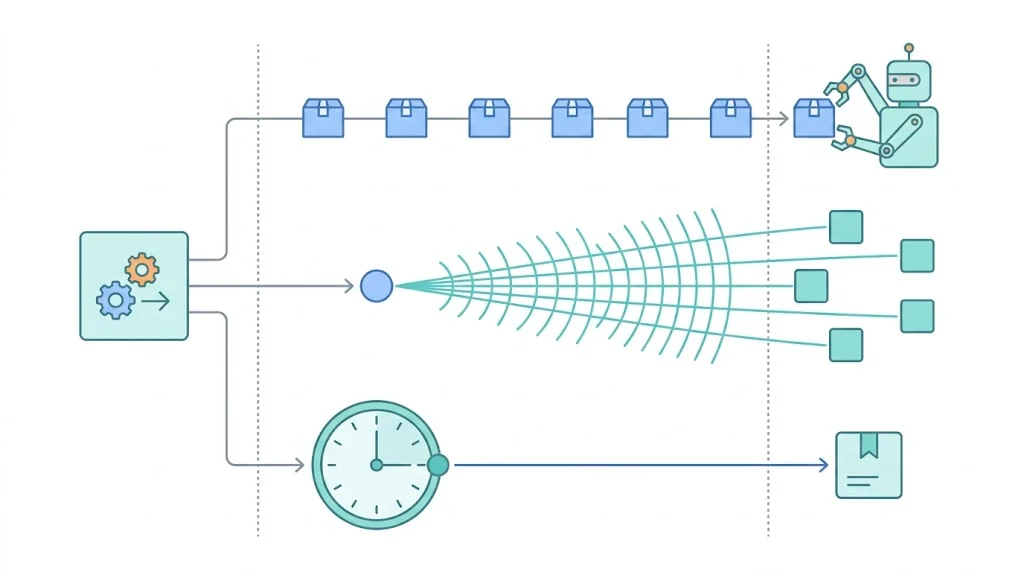 Queue、Event-driven、Cron：三個 async primitive 各自為了解決什麼問題而生