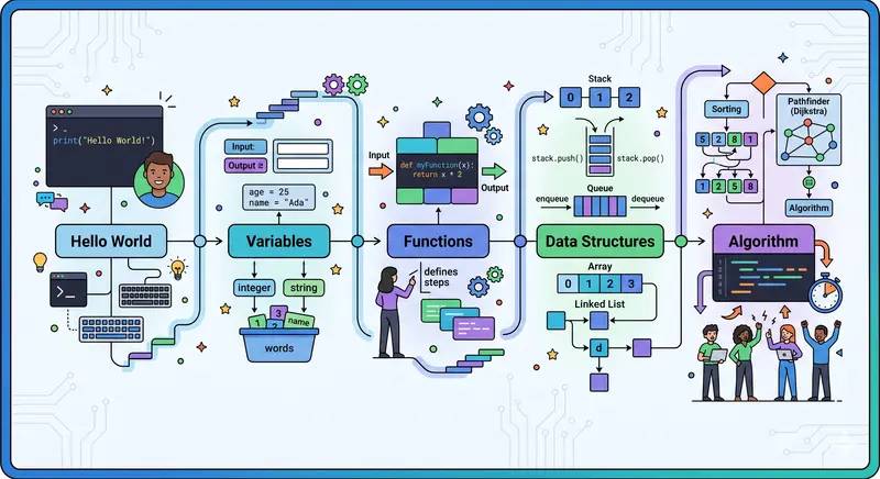 程式學習路徑：從零基礎到能上班