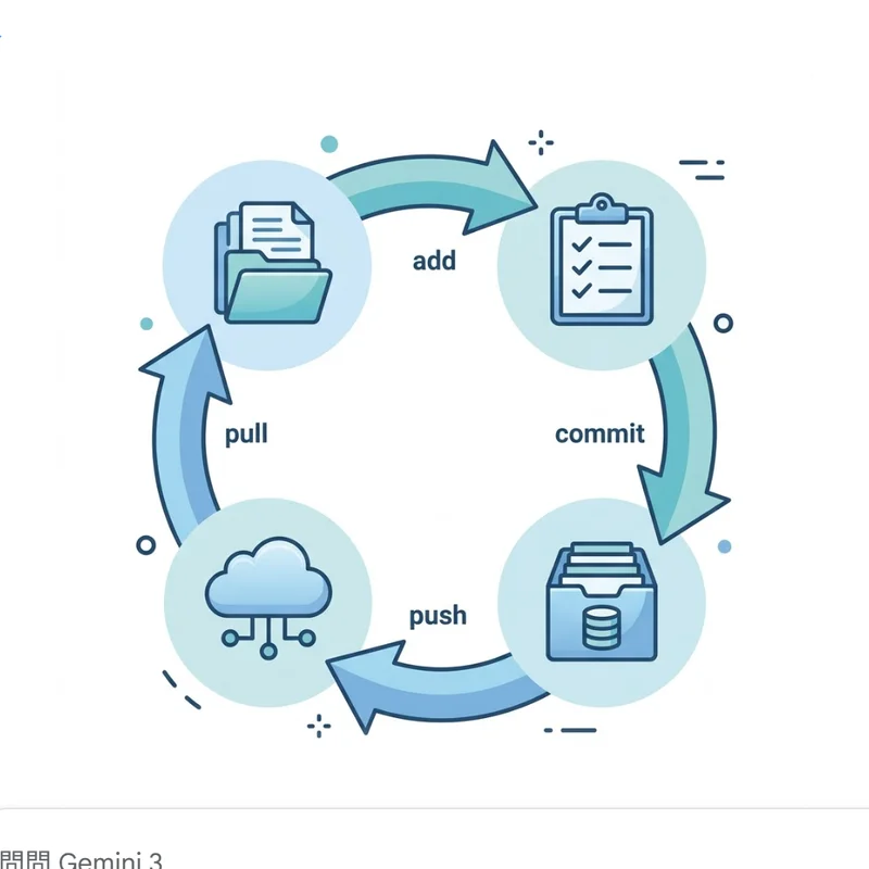 [git] 泛用 Git 流程及對應指令